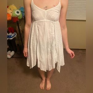 White boho dress
